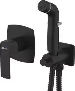 Смеситель для душа LEMARK Ursus с гигиенической лейкой, черный (LM7219BL)