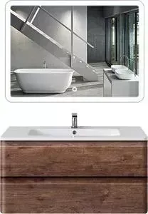 Мебель для ванной Vincea Alba R.Wood W Led A 100 венге