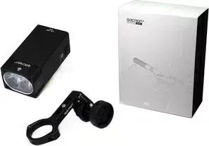 Фонарь велосипедный GACIRON передний V7D-1600 1600lm. 1диод.4режима, Li- аккум, USB, крепление H10, алюм.черный