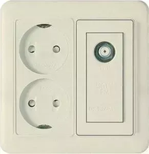 WST 5425 Panasonic Shin Dong-A Комбинация: Розетка 2-я + TV. Бежевый PANASONIC SHIN DONG-A +