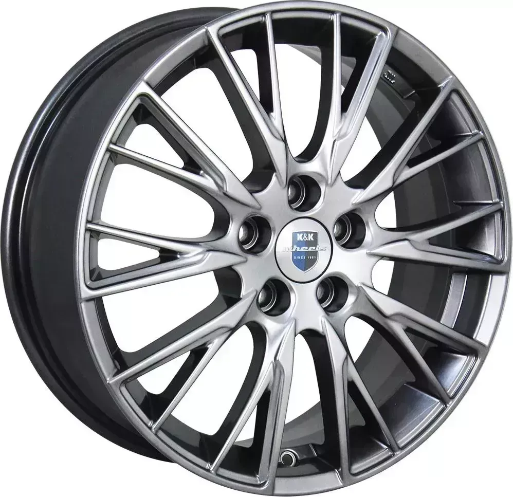 Диск автомобильный КиК Солт 6.5X17/5X114.3 ET50 D67.1 дарк-платинум