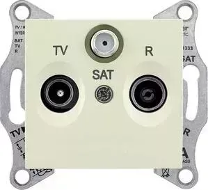 Розетка Schneider Electric TV/R/SAT проходная Sedna 4dB SDN3501447