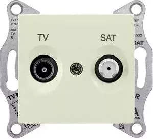 Розетка Schneider Electric TV/SAT проходная Sedna 4dB SDN3401947