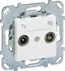 Розетка Schneider Electric TV-FM проходная Unica MGU5.453.18ZD