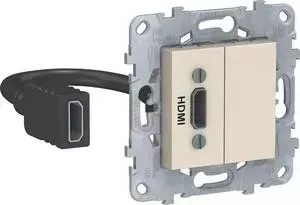 Розетка Schneider Electric компьютерная HDMI Unica New NU543044