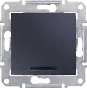 Выключатель Schneider Electric одноклавишный с синей подсветкой Sedna 10A 250V SDN1400170