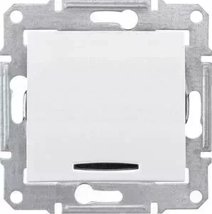 Переключатель Schneider Electric перекрестный с синей подсветкой Sedna 10A 250V SDN0501121
