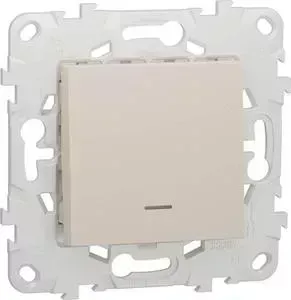 Выключатель Schneider Electric одноклавишный Unica New NU520644N