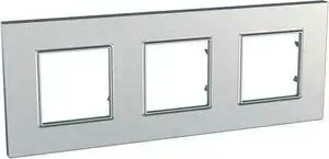 Рамка Schneider Electric 3-постовая Unica Quadro MGU6.706.55