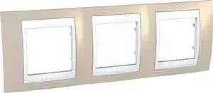 Рамка Schneider Electric 3-постовая Unica Хамелеон MGU6.006.867