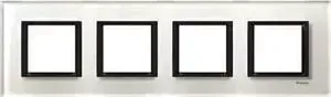 Рамка Schneider Electric 4-постовая Unica Class MGU68.008.7C2
