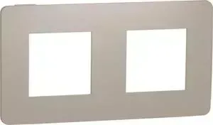 Рамка Schneider Electric 2-постовая Unica New NU280427