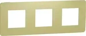 Рамка Schneider Electric 3-постовая Unica New NU280612