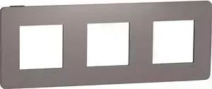 Рамка Schneider Electric 3-постовая Unica New NU280617