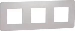 Рамка Schneider Electric 3-постовая Unica New NU280624