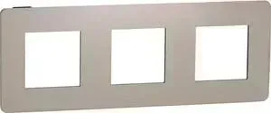 Рамка Schneider Electric 3-постовая Unica New NU280628