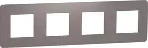 Рамка Schneider Electric 4-постовая Unica New NU280816