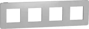 Рамка Schneider Electric 4-постовая Unica New NU280856