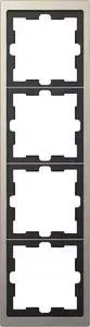 Рамка Schneider Electric 4-постовая Merten D-Life MTN4040-6550