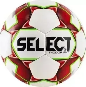 Мяч футзальный Select Indoor Five 852708-103,р.4,д.окр.64 см, 32пан, ПУ, руч.сш, бел-крас-зеленый