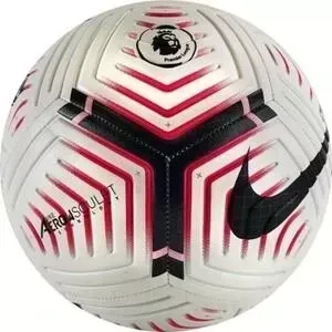 Мяч футбольный Nike Strike PL CQ7150-100, р.5, 12п, мат.ТПУ, маш.сш, бут.кам, бел-чер-розовыйов
