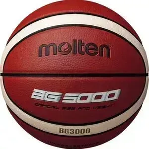 Мяч баскетбольный Molten B6G3000 р. 6, 12 панелей, синт.кожа (ПВХ), бут.кам, нейл.корд, коричневый-бежевый-черный