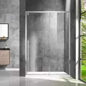 Душевая дверь Vincea Lugano VDS-1L-1 130x195 профиль хром, стекло прозрачное (VDS-1L130CL-1)