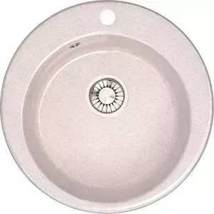 Мойка кухонная Glanz JL-030-33 бежевая, с сифоном