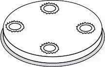 Насадка FIMAR для MPF 2,5/MPF (MPF25N235M) MACCHERONI (ACTRMPF6)