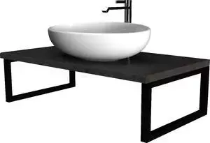 Столешница 1Marka Grunge Loft 80 бетон темно-серый (4604613348540)