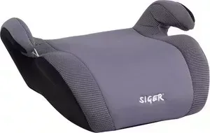 Автокресло SIGER Мякиш Плюс серый, 6-12 лет, 22-36 кг, группа 3
