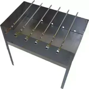 Мангал Garden story сборный Стандарт с шампурами в коробке 50x30