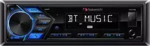 Автомагнитола Nakamichi NQ711B/ 1 din медиа-ресивер, USB, AUX, ВТ, 4*50 Вт, съемная панель, 256 цветов.