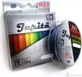Леска плетёная Shii Saido Jupita 8X, L-150 м, d-0,165 мм, test-7,25 кг, multicolor
