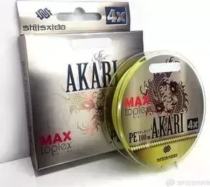 Леска плетёная Shii Saido Akari 4X, L-150 м, d-0,272 мм, test-11,33 кг, yellow