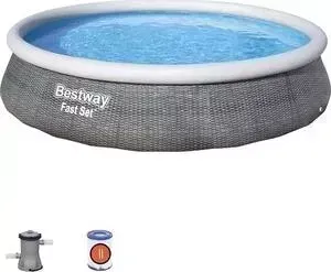 Надувной бассейн BESTWAY 57376 BW 396х84 см 7340л фильтр-насос 2006л/ч