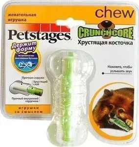 Игрушка Petstages Crunchcore Bone хрустящая косточка резиновая 10см для собак