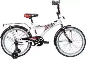 Велосипед 2-х колесный NOVATRACK 20" TURBO монокок белый 207TURBO.WT9
