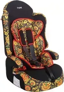 Автокресло SIGER ART Прайм ISOFIX хохлома, 1-12 лет, 9-36 кг, группа 1/2/3