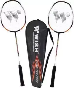Набор для бадминтона Wish Fusiontec 799K (2 ракетки), оранжевый 1/25