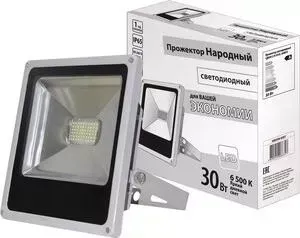 Прожектор светодиодный TDM ELECTRIC СДО 30-2-Н 30 Вт, 6500 К, серый