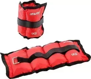 Утяжелители Starfit WT-401 1 кг, красный