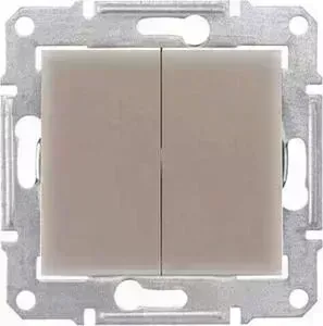 Переключатель Schneider Electric двухклавишный Sedna 10A 250V SDN0600168