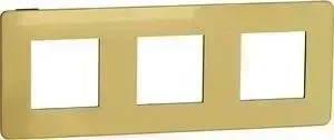 Рамка Schneider Electric 3-постовая Unica New NU280662