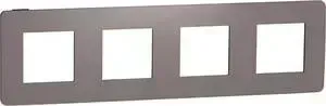 Рамка Schneider Electric 4-постовая Unica New NU280817