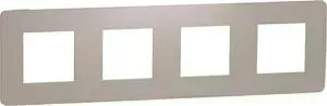 Рамка Schneider Electric 4-постовая Unica New NU280826