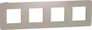 Рамка Schneider Electric 4-постовая Unica New NU280828