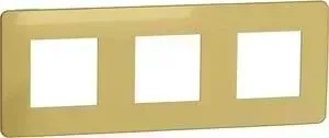 Рамка Schneider Electric 3-постовая Unica New NU280659