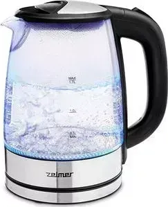 Чайник электрический ZELMER ZCK8024 glass/inox