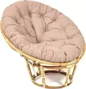 Кресло TetChair Papasan eco skin с подушкой Natural (натуральный)